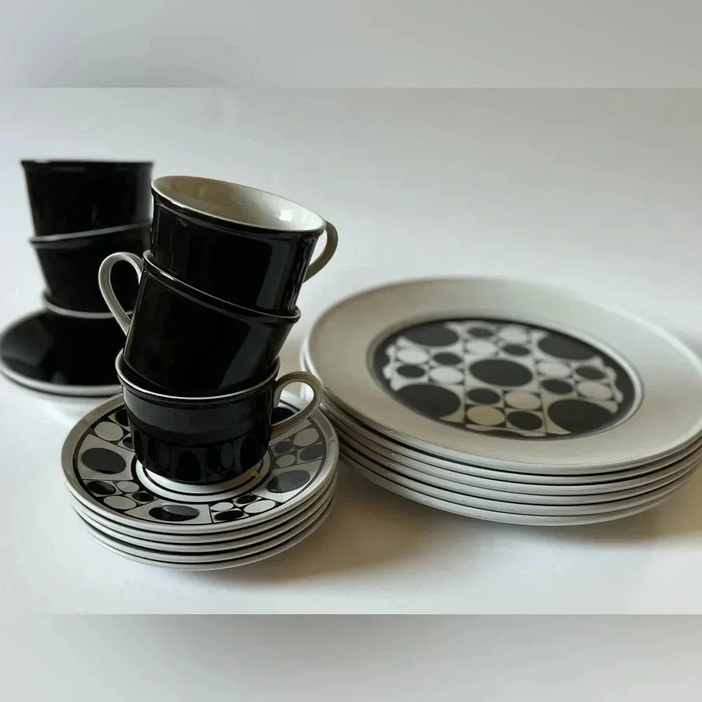 Vintage Mikasa Epicure-One Avant Garde 4507 & Jetset 4525 Dinnerware Set